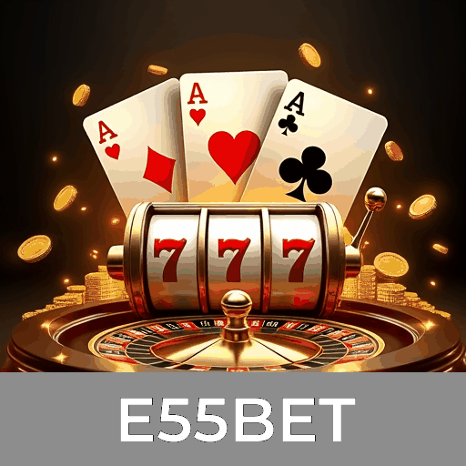 E55BET: Slots - Mega Prêmios, Jogos de Mesa - Estratégia, Dealer ao Vivo - Experiência Real