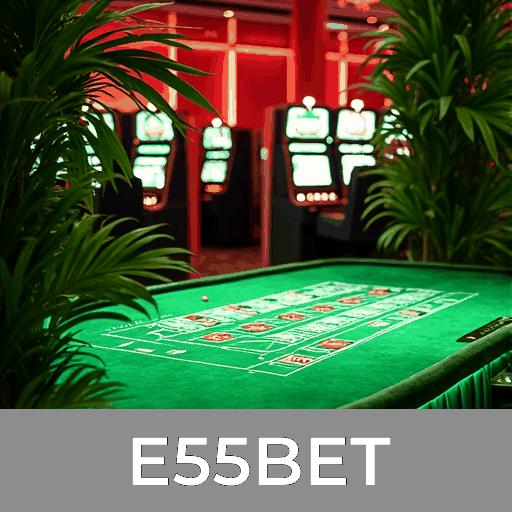 E55BET: Slots - Mega Prêmios, Jogos de Mesa - Estratégia, Dealer ao Vivo - Experiência Real